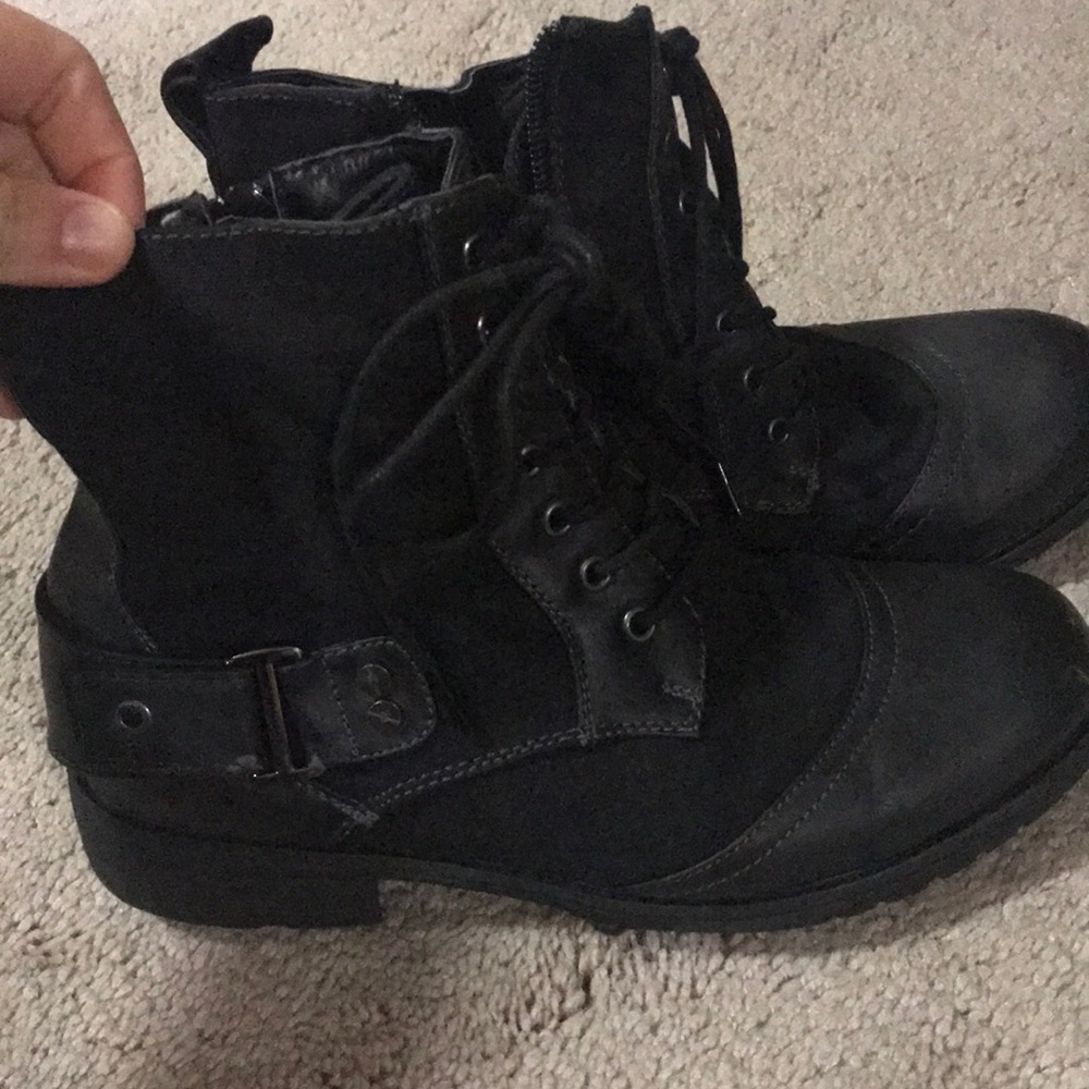 Black Charolette Russe ankle boot